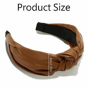 Обруч Узлом Кожаный для женщин synthetic.ua - Фото 1