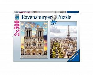 Пазл Ravensburger Trip to Paris 2 x 500 деталей - Фото 1