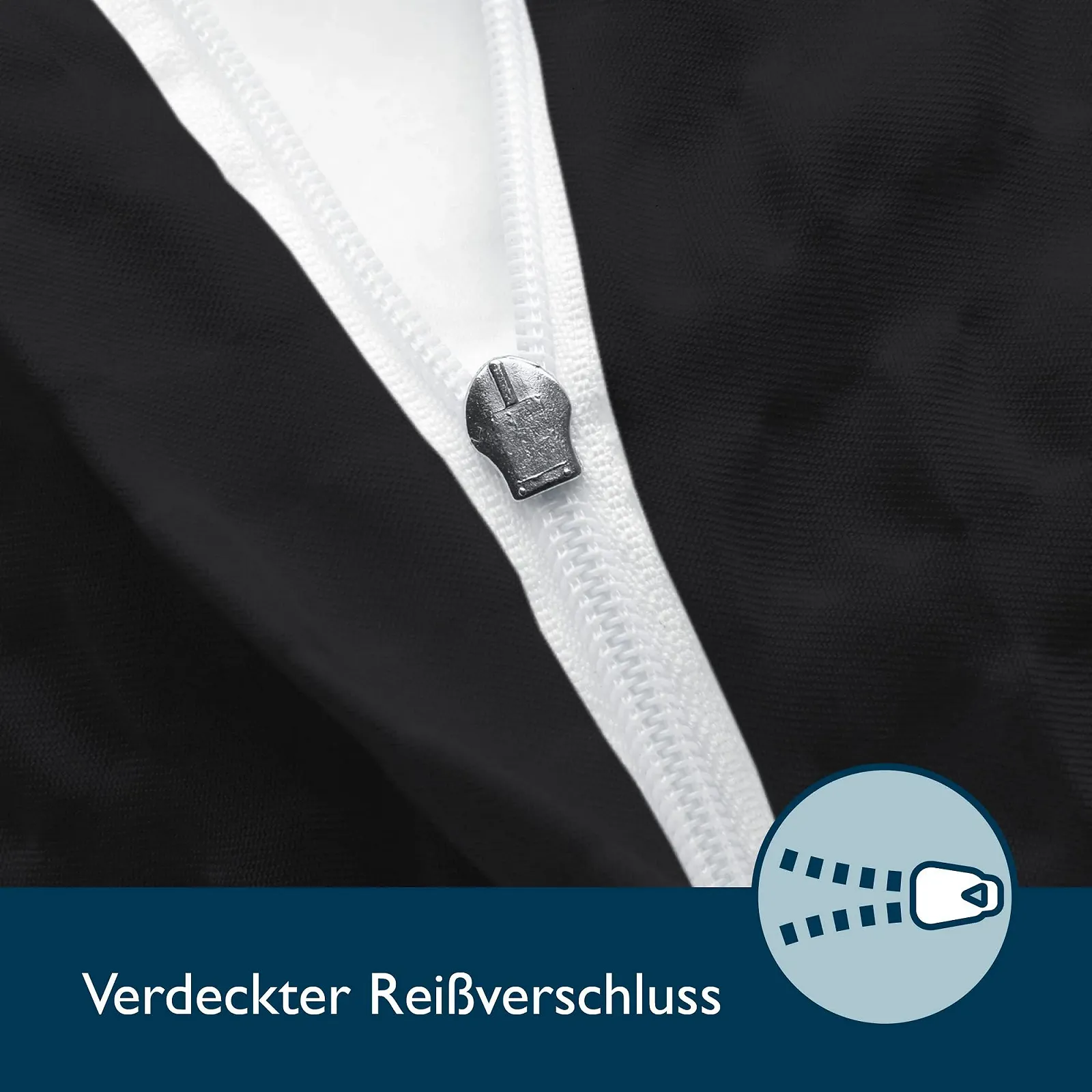 Комплект постільної білизни Beautissu Meline Seersucker 2 предмети 135 x 200 см мікрофібра чорний, фото №5