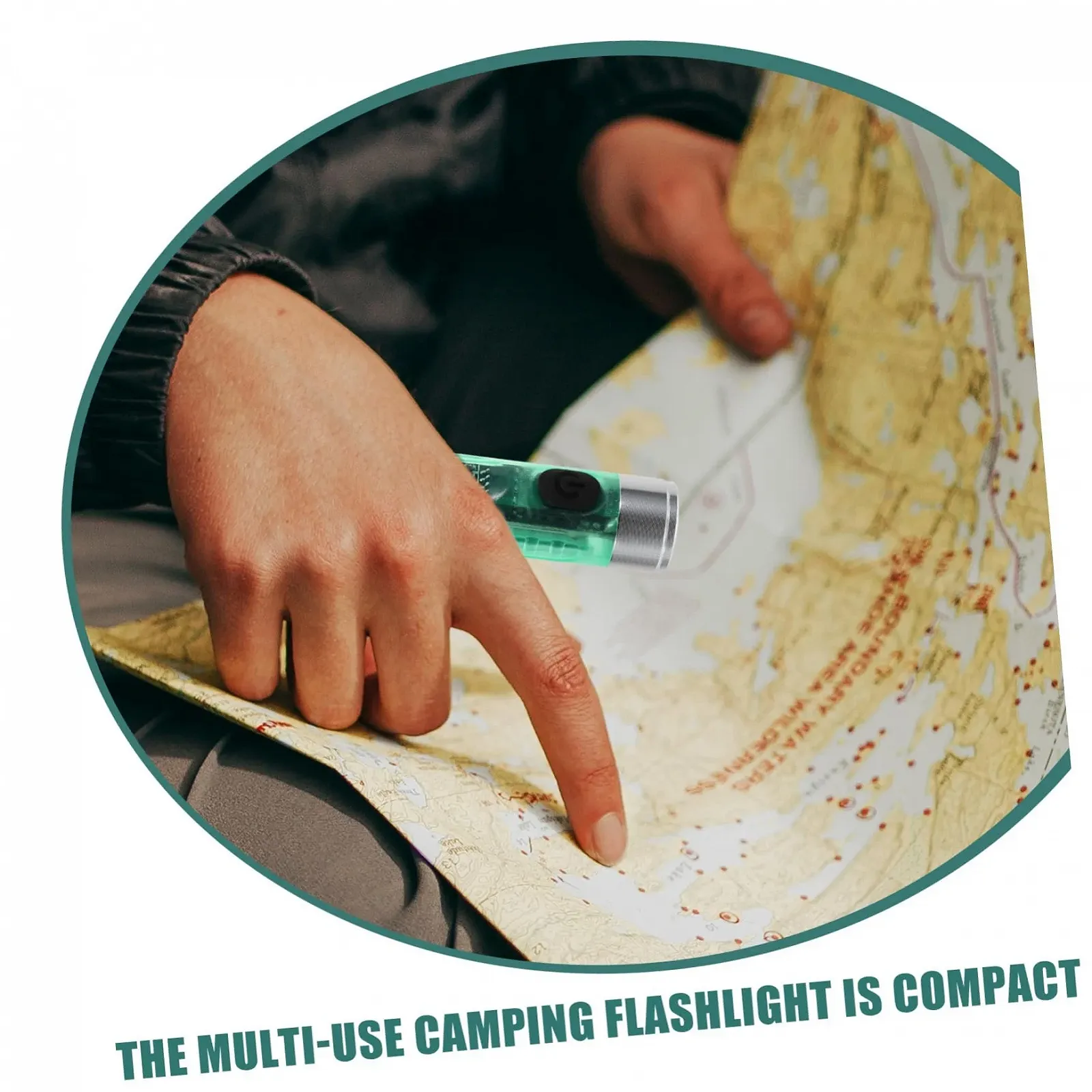 Фонарик INOOMP 1 шт. Предупреждающий фонарь Мощный мини-фонарик Перезаряжаемый мини-фонарик Маленький светодиодный фонарик Мини-супермощный фонарик Зеленый PC, фото №9