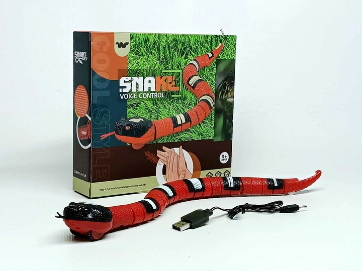 Змея на управлении от хлопка в ладони размер 38,5см TT8004, фото №2 Змея на управлении от хлопка в ладони размер 38,5см TT8004, фото №2