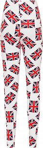 Леггинсы WearAll Plus Размер Эластичный принт Union Jack Flag Великобритания 40-56 synthetic.ua - Фото 1