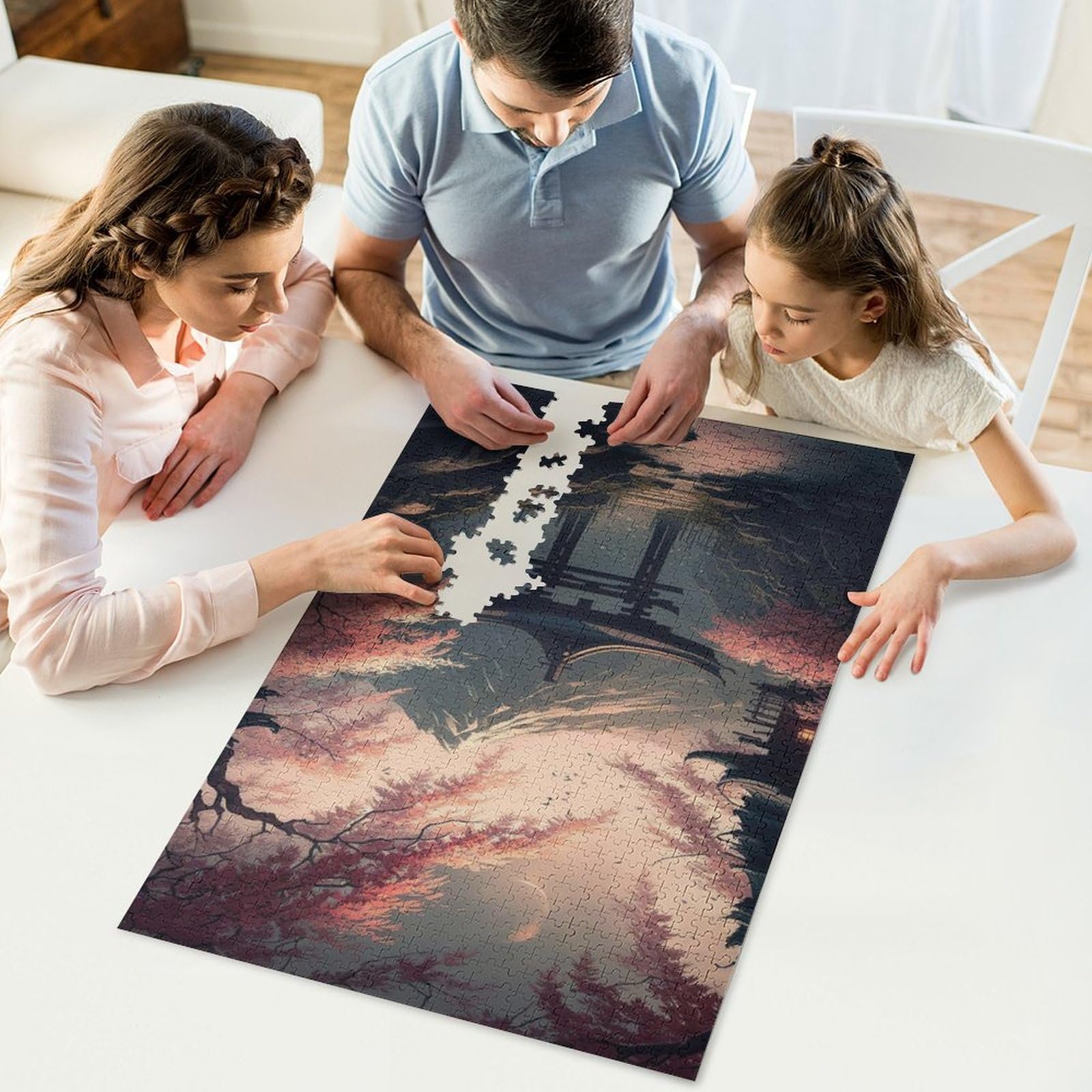 Деревянный пазл Japanese Art Cherry Tree 1000 деталей 78 x 53 см, фото №5