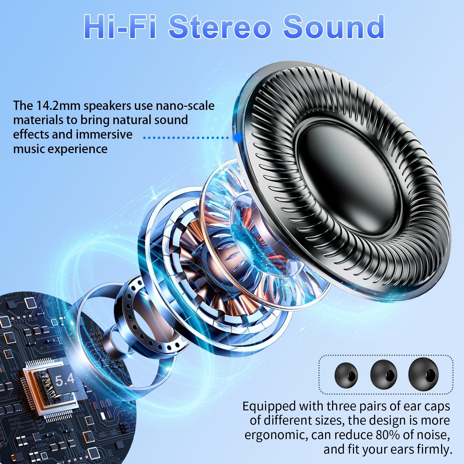 Навушники для миттєвого перекладу Dbasne, багатофункціональний, фото №8