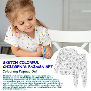 Дитяча піжама Smileshiney з розмальовками для дітей synthetic.ua - Фото 1