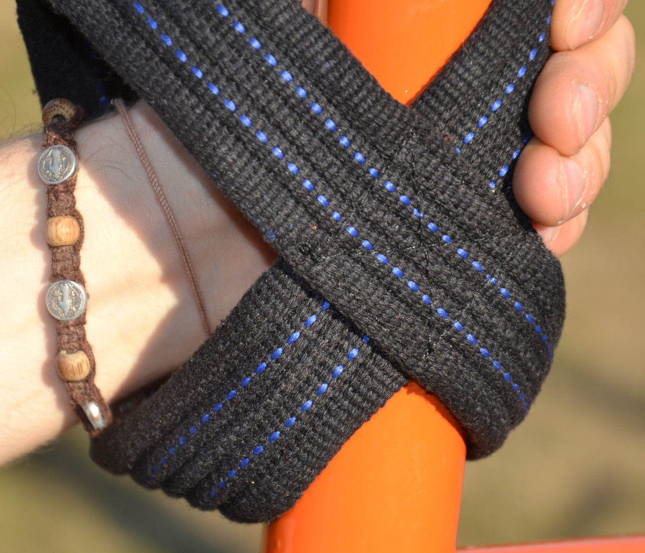 Лямки для тяги вісмірка Power System PS-3405 Figure 8 Black/Blue L/XL, фото №6 Лямки для тяги вісмірка Power System PS-3405 Figure 8 Black/Blue L/XL, фото №6