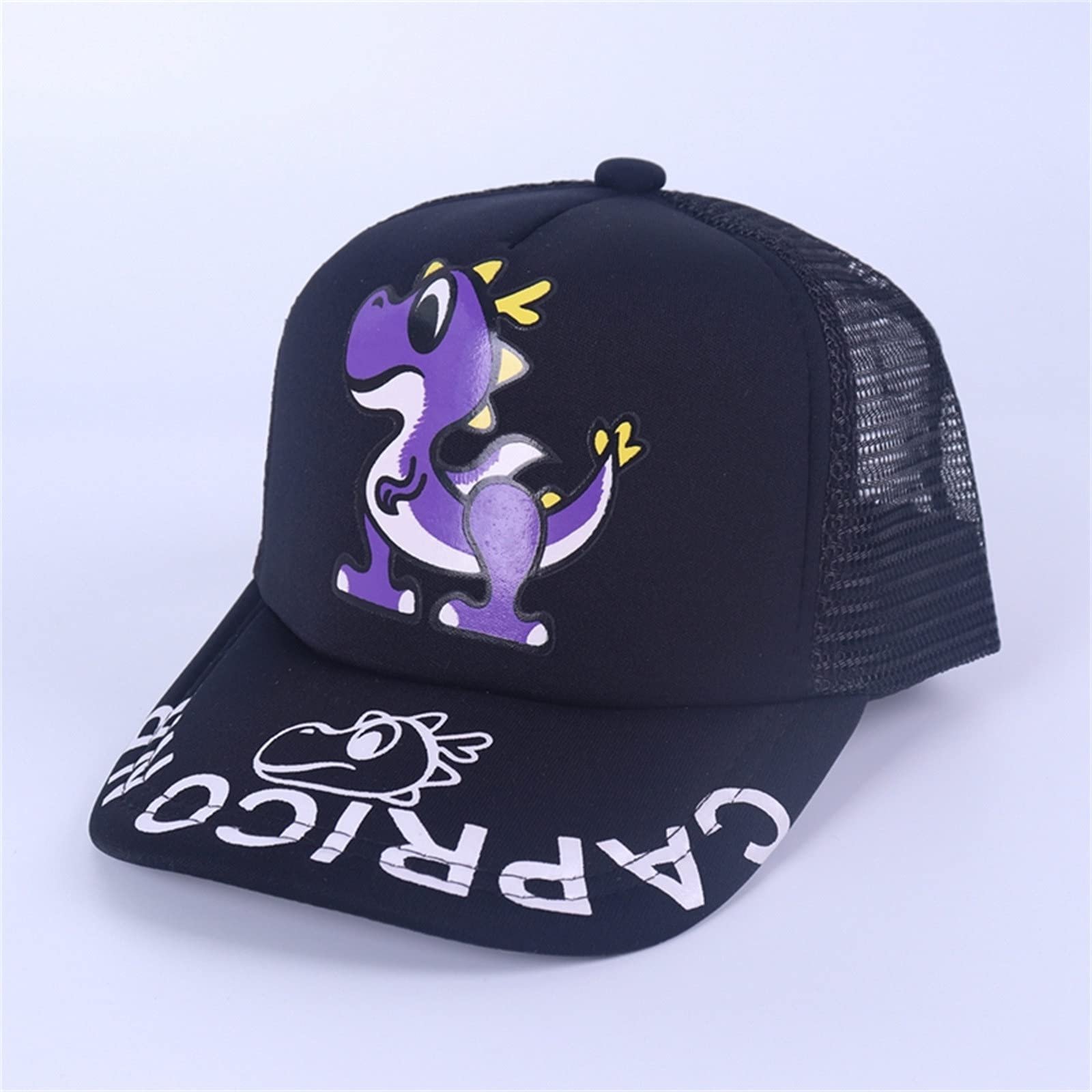 Бейсболка снэпбек детская с сеткой дышащая мультяшный принт Black, фото №2