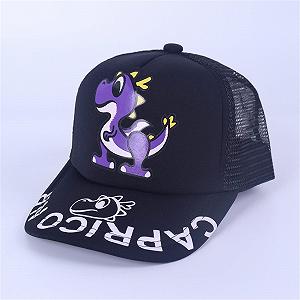 Бейсболка снэпбек детская с сеткой дышащая мультяшный принт Black synthetic.ua - Фото 1