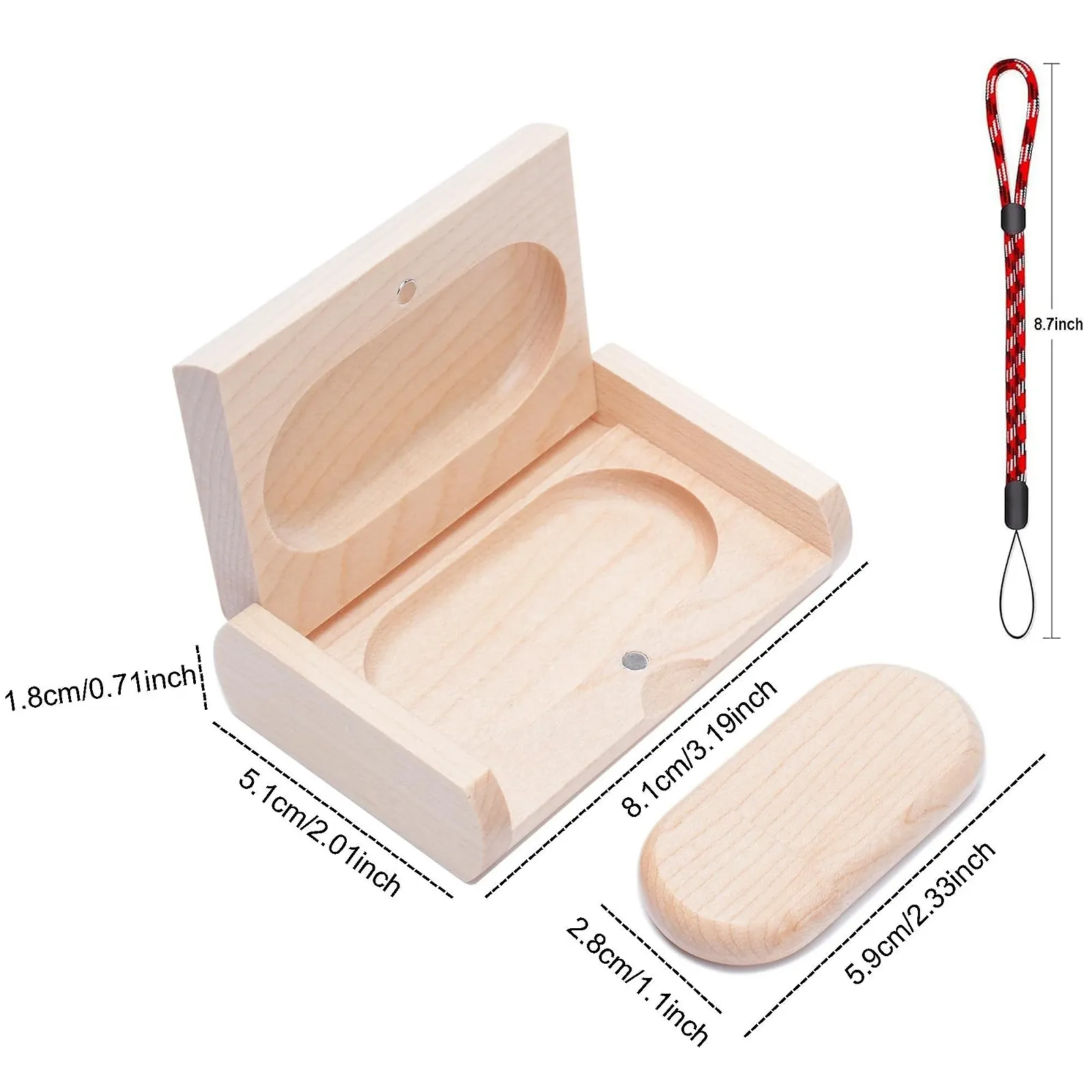 USB-флеш-накопичувач Wooden 32 GB USB 3.0 з дерев'яною коробкою, фото №5