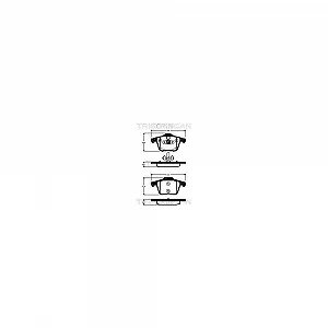 Комплект гальмівних колодок, дискове гальмо TRISCAN 8110 27011 для VOLVO задня вісь - Фото 1