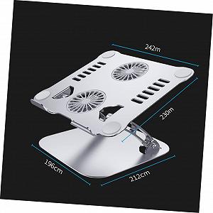 Подставка для ноутбука Tofficu с охлаждением, складная, регулируемая по высоте synthetic.ua - Фото 1