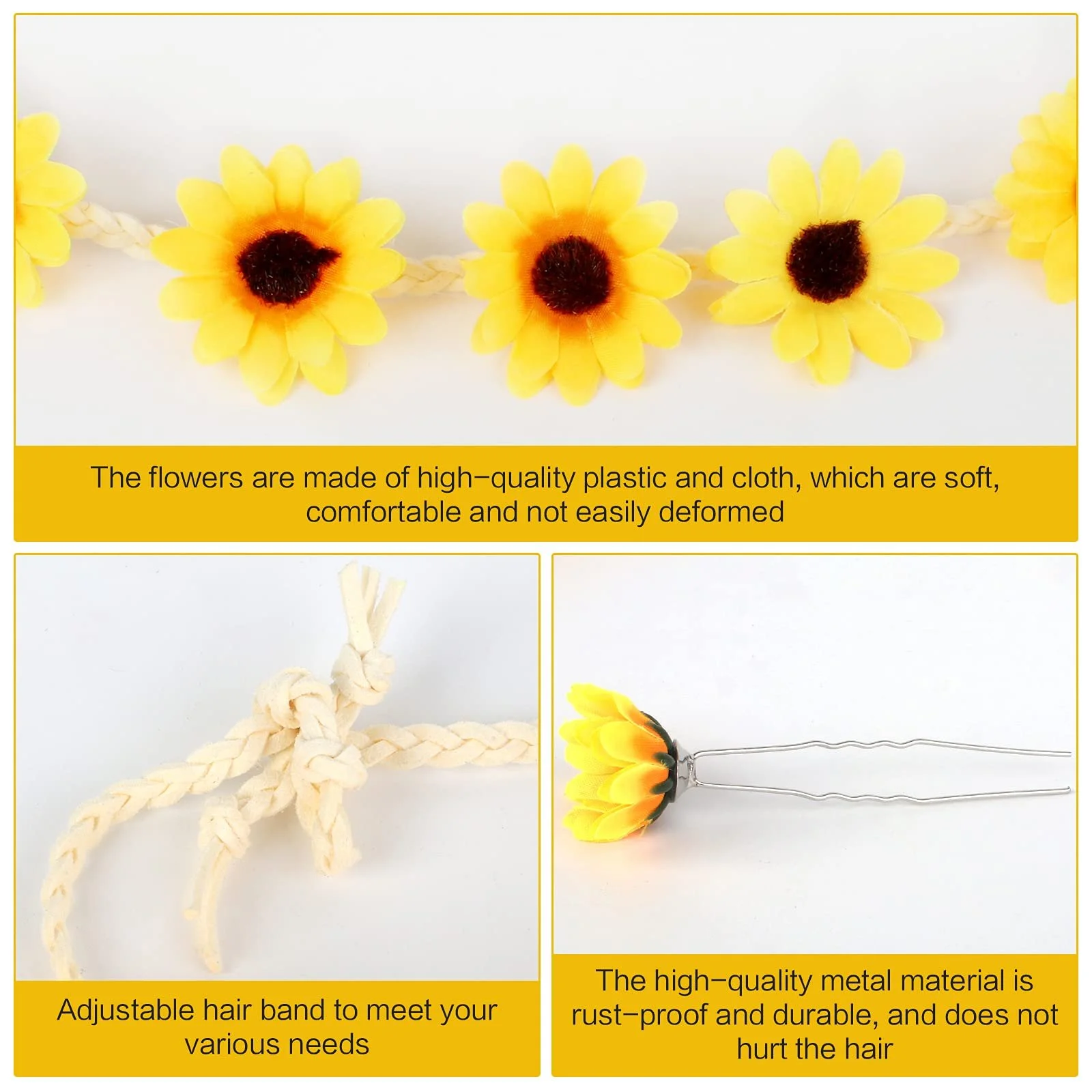 Венок с цветами Соняха, фото №6