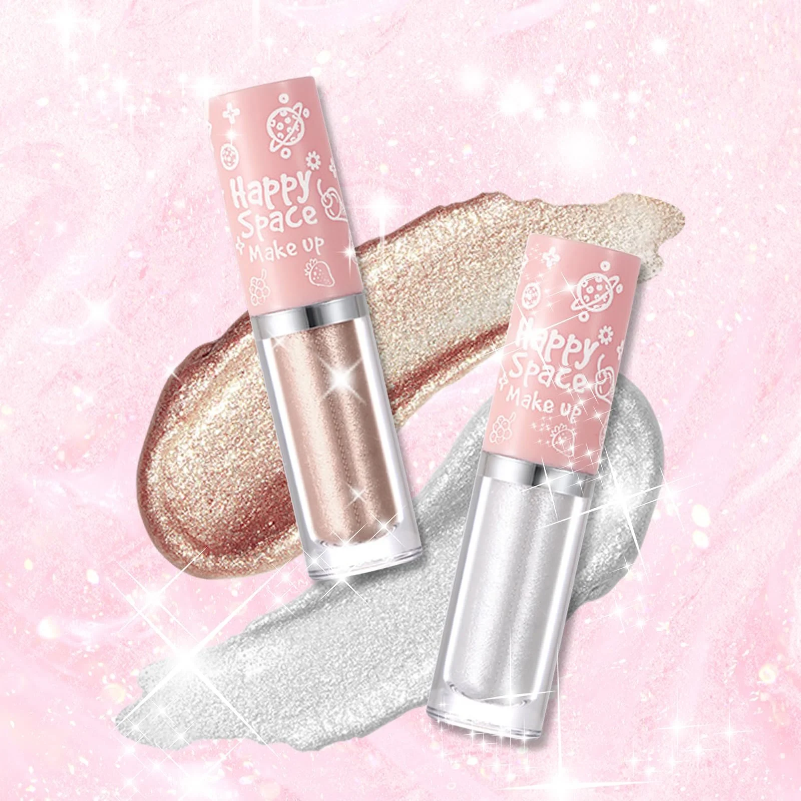 Тени для век Glitter Liquid Eyeshadow Diamond Глиттер Водостойкий (Алмаз), фото №7 Тени для век Glitter Liquid Eyeshadow Diamond Глиттер Водостойкий (Алмаз), фото №7