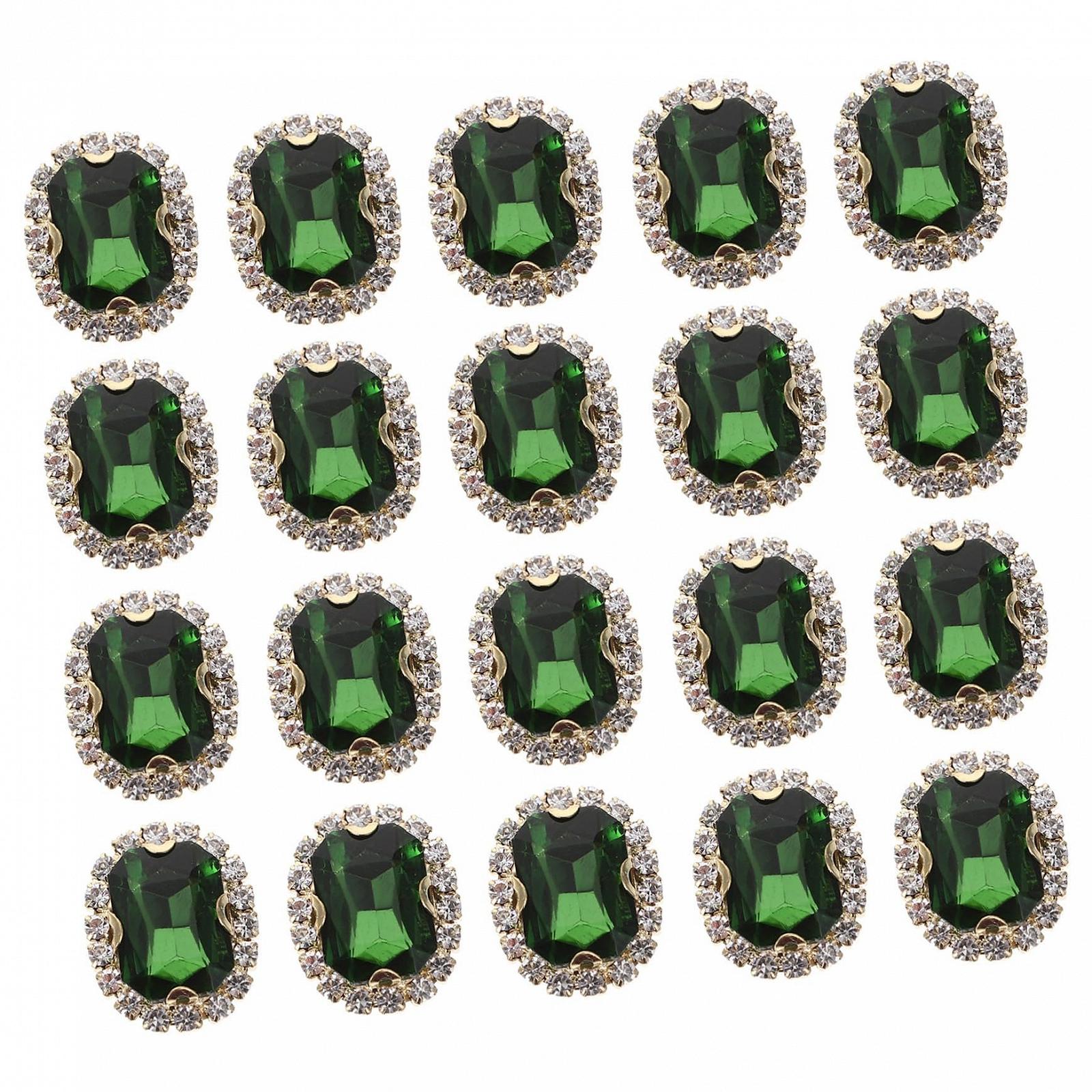 Стразы Пришивные 20шт Декоративные материалы для одежды для творческих проектов и личного дизайна, фото №1