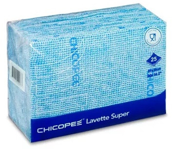 Салфетки Chicopee Lavette Super многоцелевые для кофейни Синие, фото №1