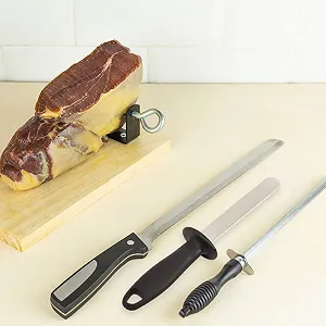 Точилка для кухонних ножів Мусат із ергономічною ручкою двосторонній synthetic.ua - Фото 1