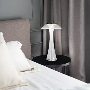 Настольная лампа GLOBO LIGHTING Хромированная сенсорная CCT с аккумулятором LED Серебристый 27.4 см synthetic.ua - Фото 1