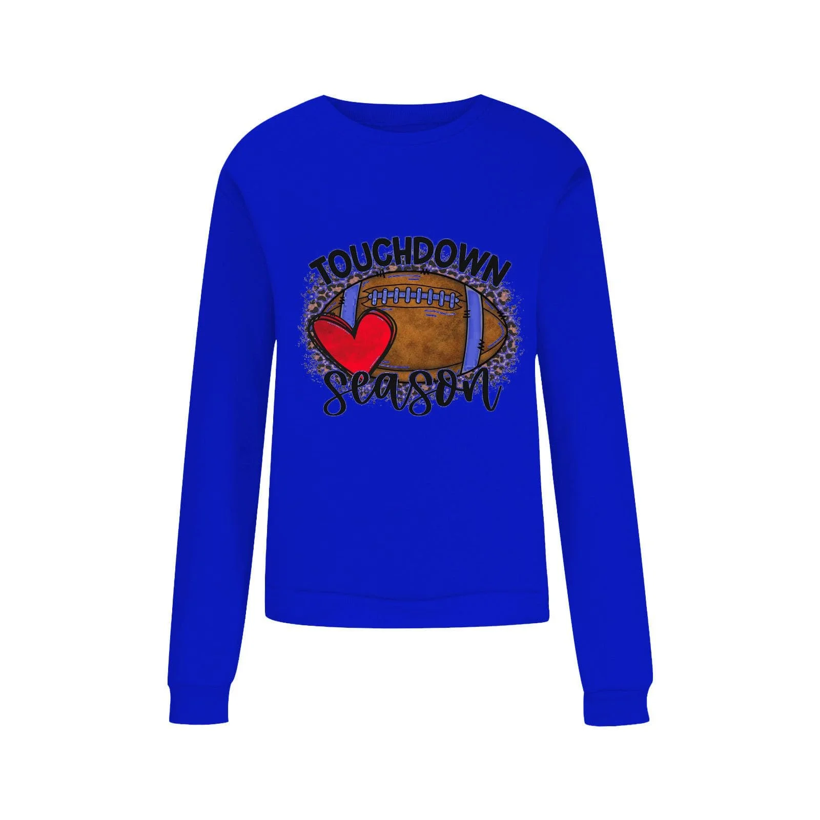 Світшот HAOLEI з довгими рукавами, круглим вирізом та принтом у стилі регбі, фото №4