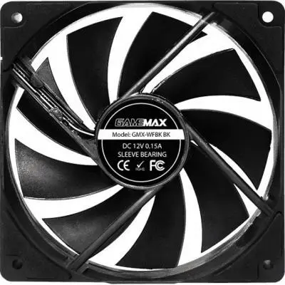 Кулер для корпуса Gamemax GMX-WFBK-BK, фото №5