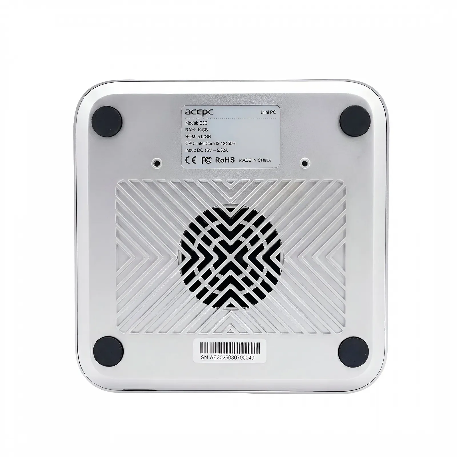 Міні-ПК Acepc PowerBox E3C / Intel i5 12450H / RAM 16GB / SSD512 GB / LAN / Wi-Fi / Bluetooth / Windows 11 Pro / Сірий, фото №7