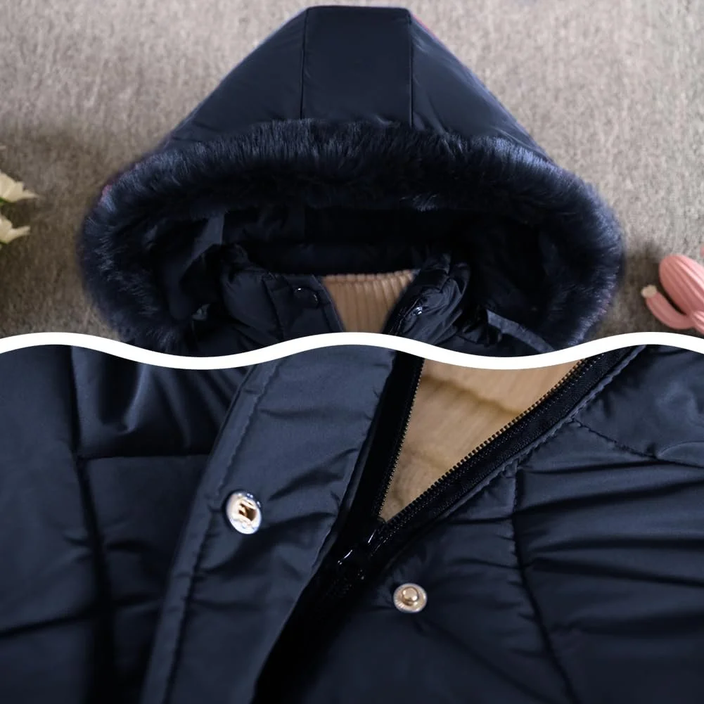 Дитяча зимова куртка L SERVER для дівчаток, фото №4