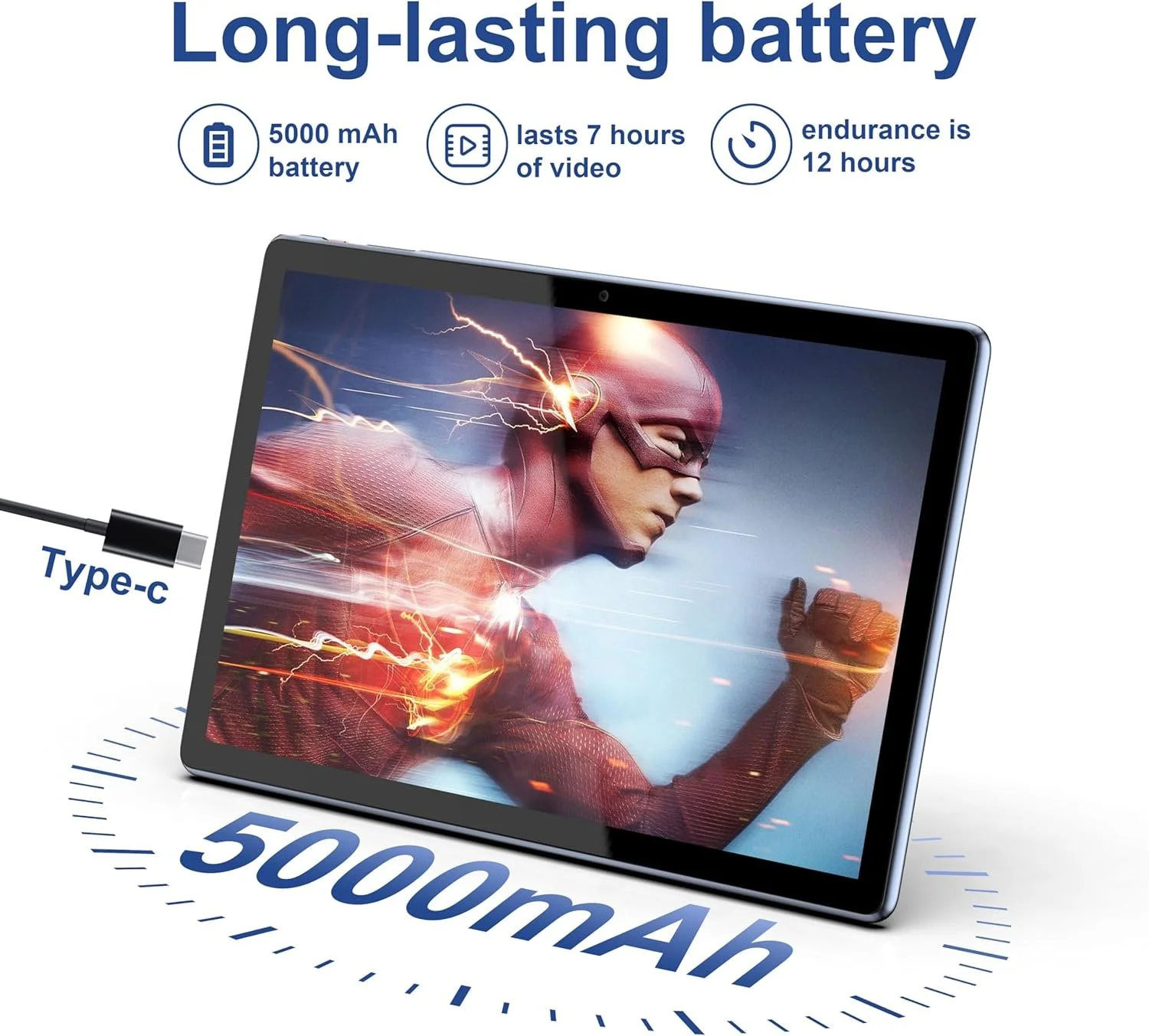 Планшет 10" TIBUTA SmartPad A40 (2+4)/64 Gb 4 ядер Android 14 5000 mAh Сірий, фото №6 Планшет 10" TIBUTA SmartPad A40 (2+4)/64 Gb 4 ядер Android 14 5000 mAh Сірий, фото №6