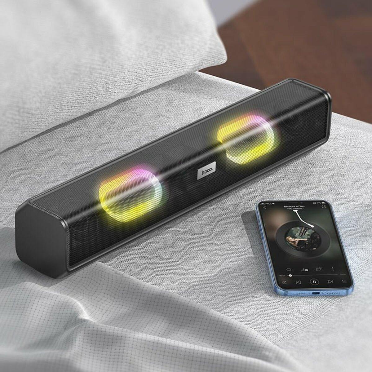 Портативна колонка HOCO BS49 Dazzling sound desktop wireless speaker Black, фото №5