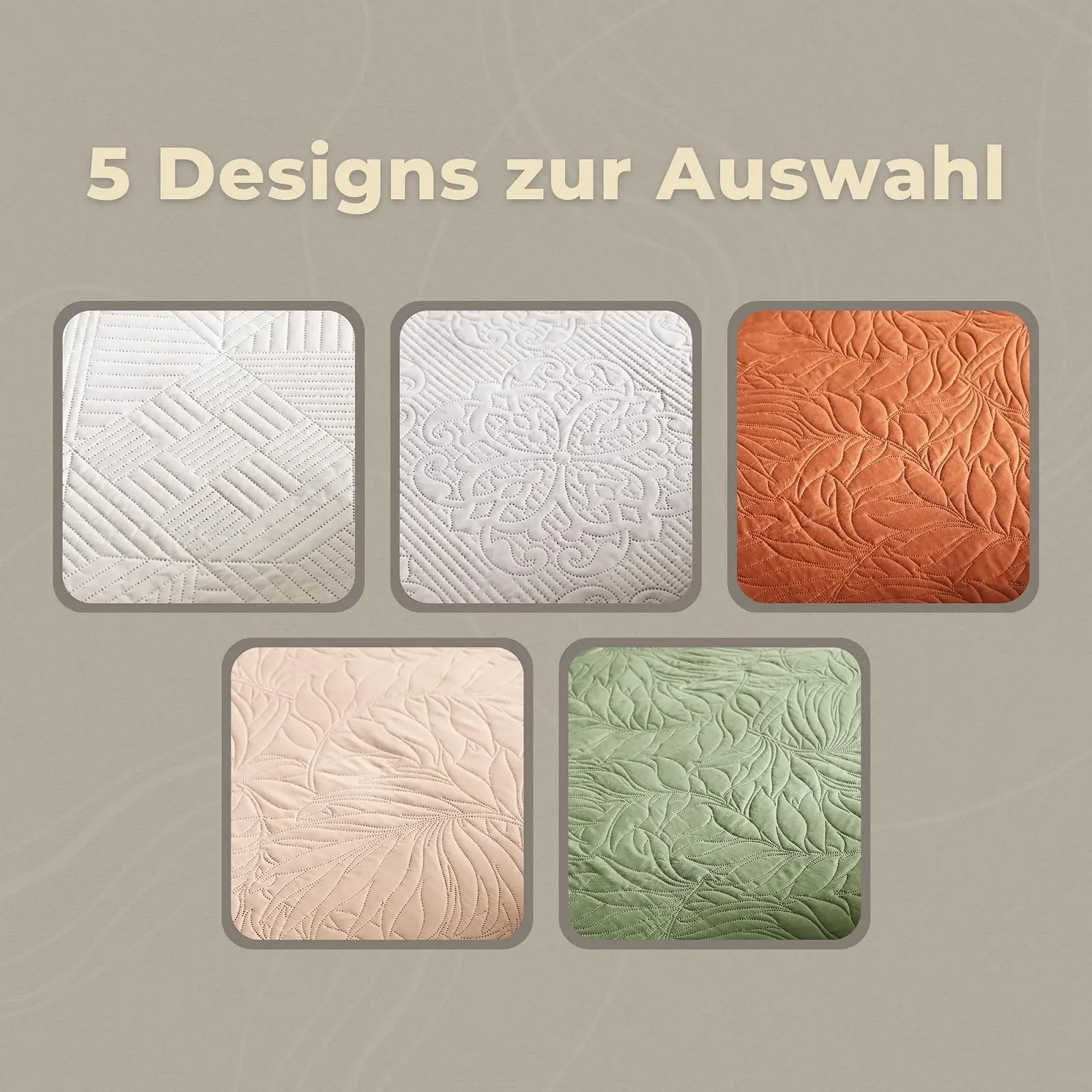 Покрывало ESSEX 170 x 210 см Бежевый, фото №4