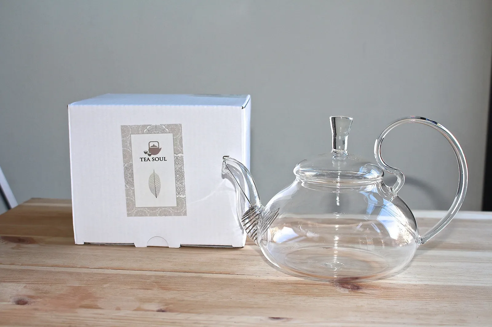 Чайник-заварник Стеклянный TEA SOUL с носиком из нержавеющей стали 500 мл, фото №2