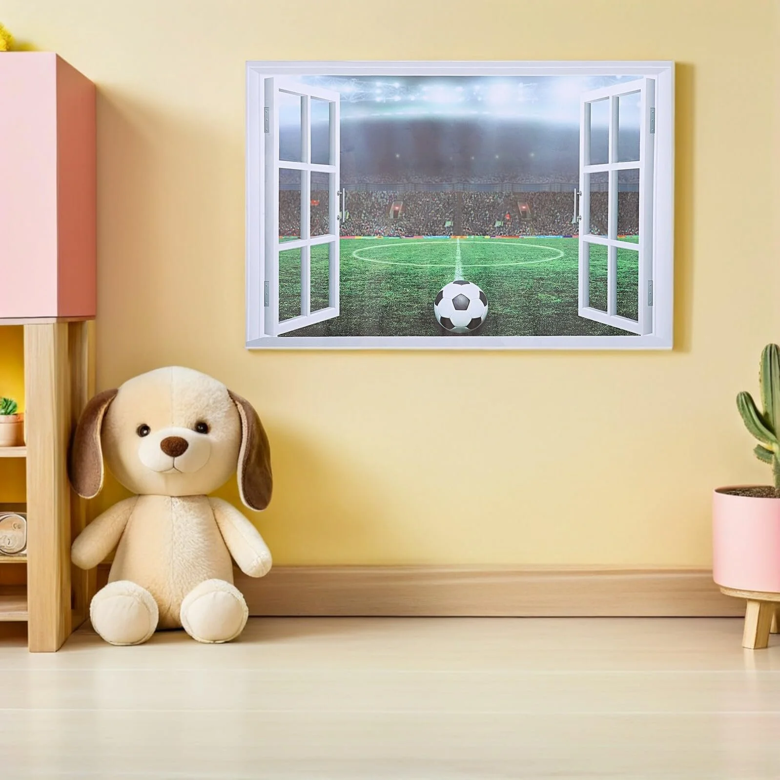 3D Наклейка на стіну Футбольний стадіон 38 x 58 см, фото №6 3D Наклейка на стіну Футбольний стадіон 38 x 58 см, фото №6