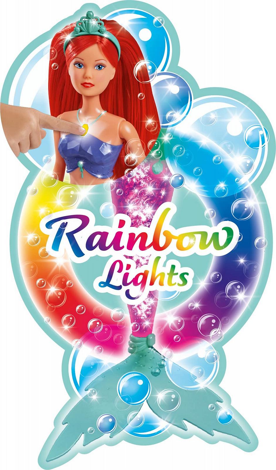 Лялька Steffi Love Sparkle Mermaid 39 см блискуча русалка з яскравою райдужною зміною кольору, фото №8