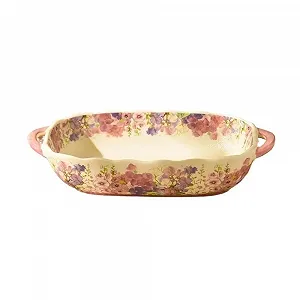 Форма для запекания керамическая прямоугольная 500 мл белая - Фото 1