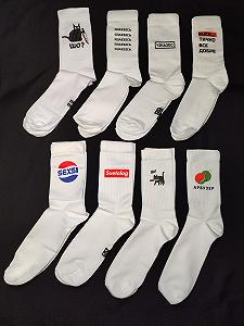 Бокс премиум носков приколов с принтами «Приколы» 8 пар - Фото 1