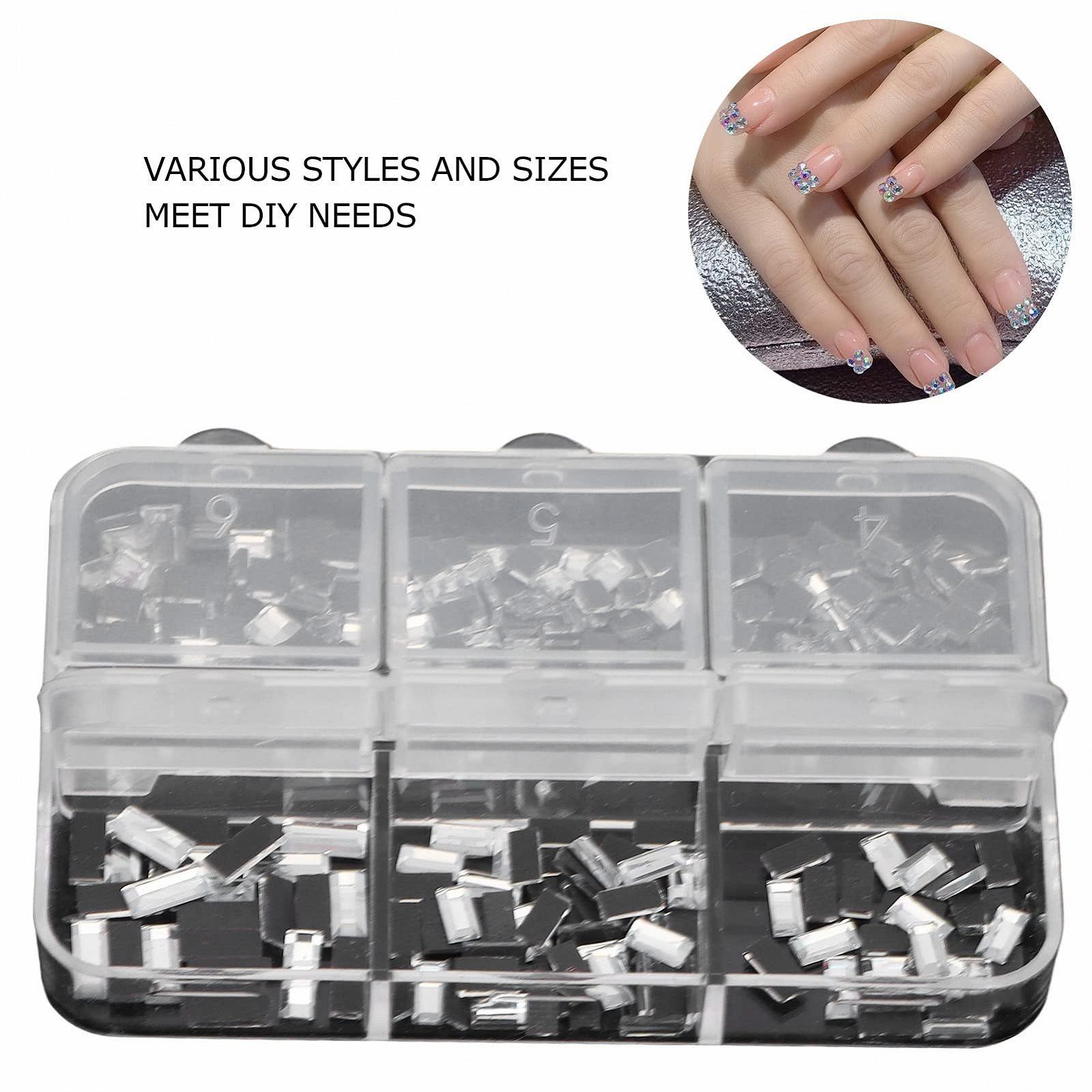 Стразы для ногтей Квадратные Прямоугольные 6 шт., фото №3
