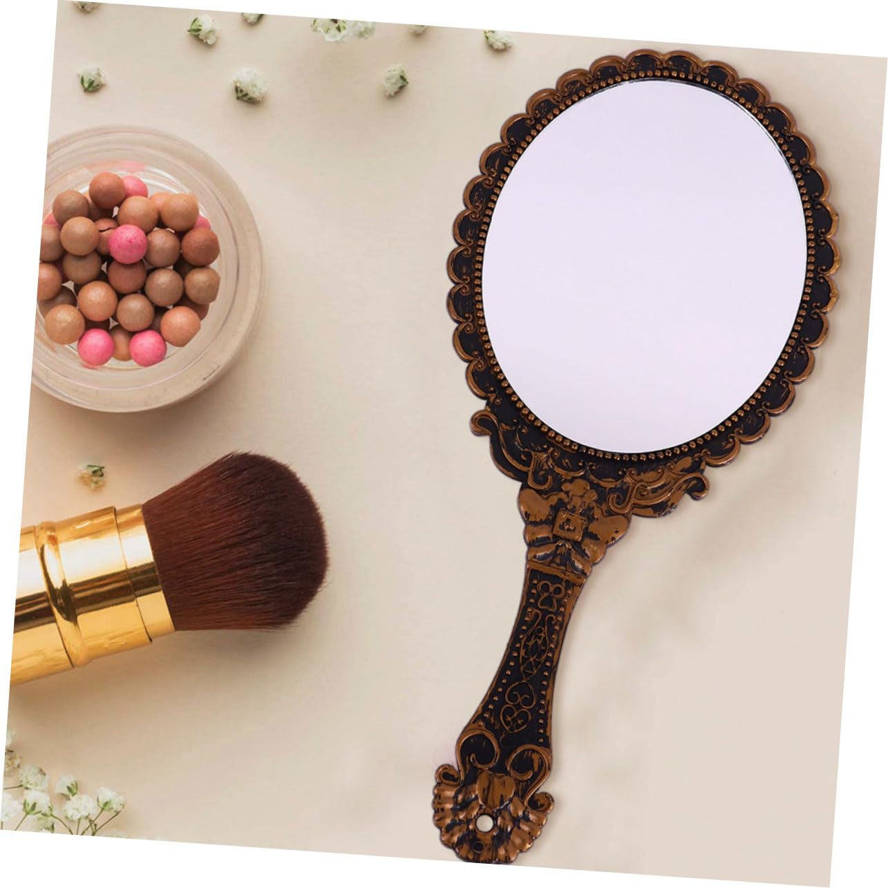 Дзеркало Angoily 6 STK із ручкою вінтажне ABS, фото №2 Дзеркало Angoily 6 STK із ручкою вінтажне ABS, фото №2