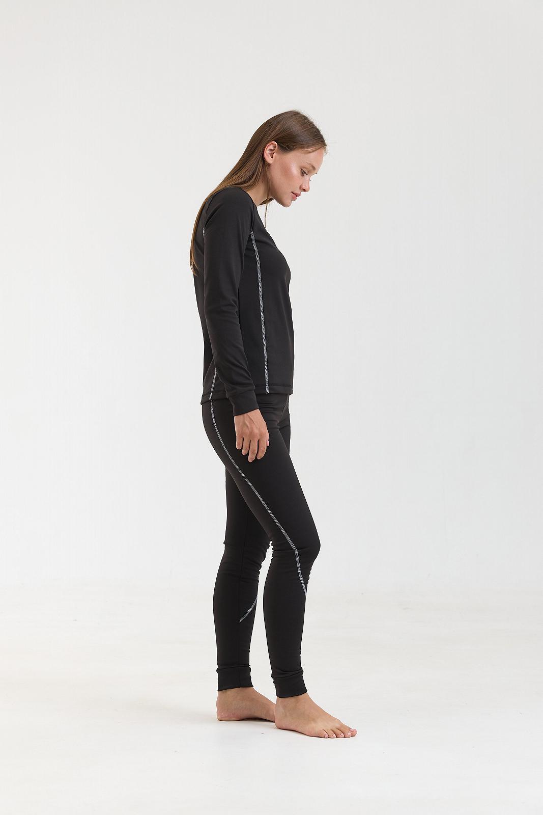 Термобілизна жіноча Columbia чорний комлпект зимовий на флісі Коламбія, фото №4