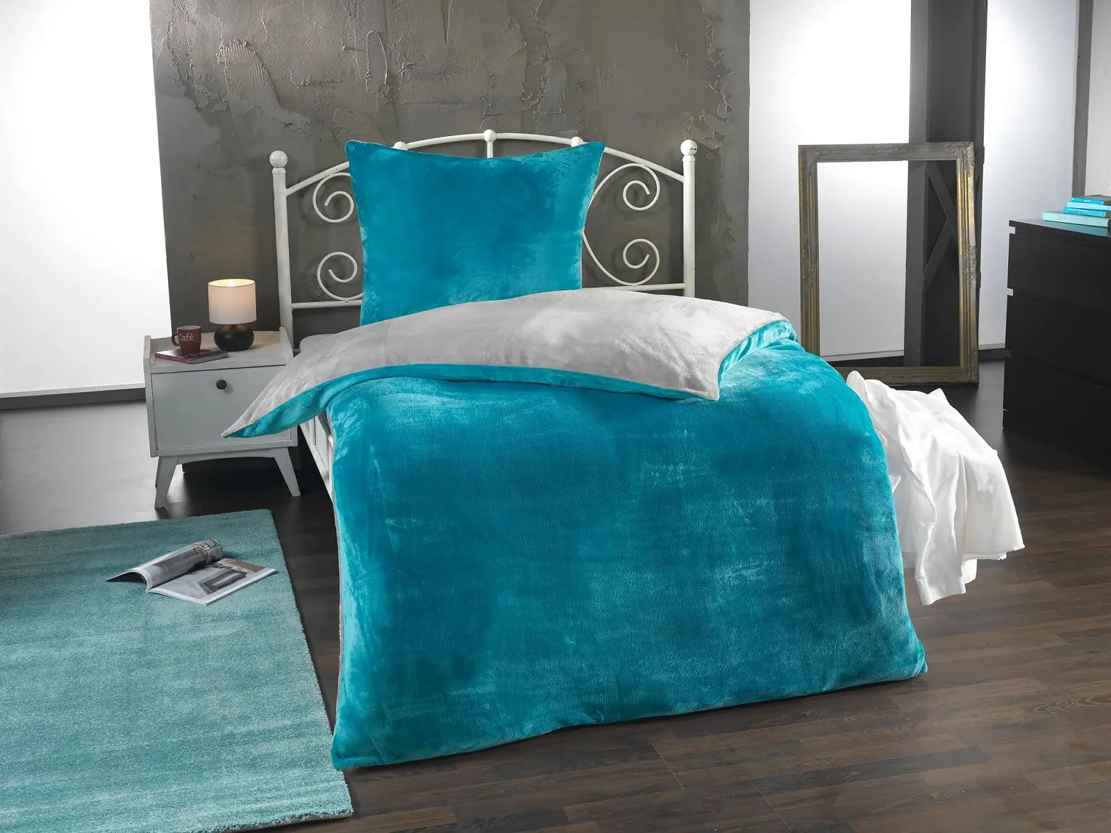 Постільна білизна Teddy Nicky 'Cashmere feel' плюшева двостороння для зими 135 x 200 см, фото №7