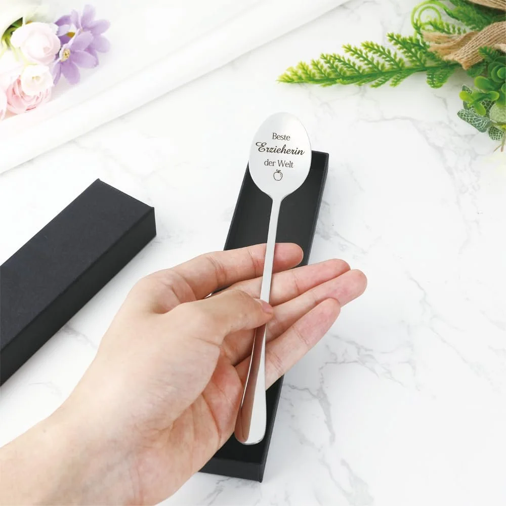 Ложка для кави Вчителю Подарунок на прощання Подяка вчителю Різдвяний подарунок, фото №4