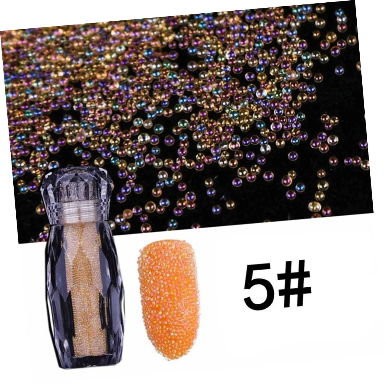 Стразы для ногтей Healvian, 5 шт., аксессуары для маникюра, хрустальная икра, фото №6