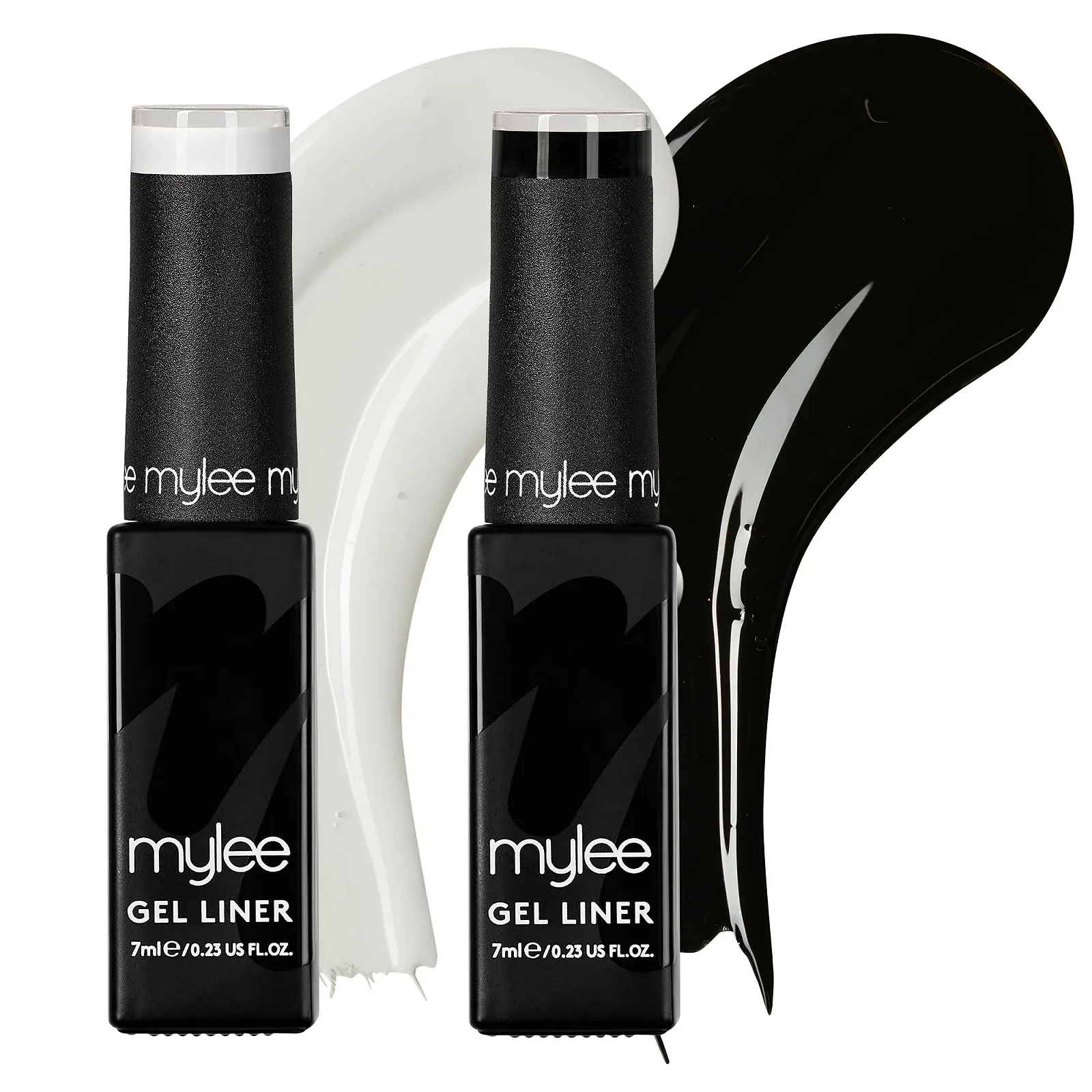 Гель-лак Mylee Liner Set 2 x 7 мл [Monochrome Canvas] з інтегрованим пензликом, фото №1