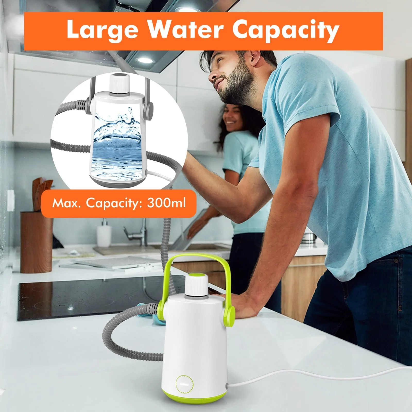 Пароочисник ручний SOARS 1000 W 300 ml 3 Bar Green, фото №7 Пароочисник ручний SOARS 1000 W 300 ml 3 Bar Green, фото №7