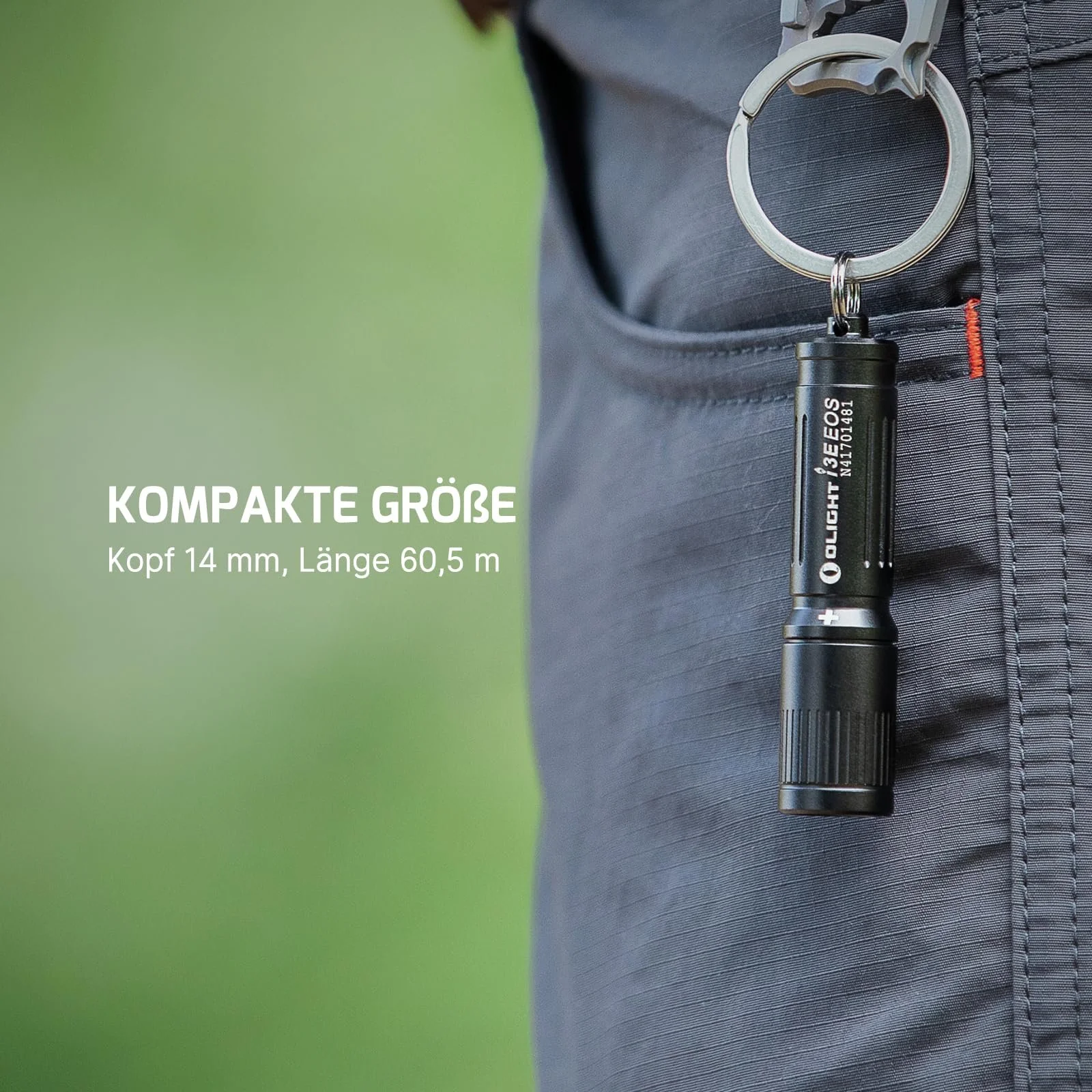 Ліхтар Olight I3E EOS LED Mini з кільцем для ключів 90 люмен, фото №2 Ліхтар Olight I3E EOS LED Mini з кільцем для ключів 90 люмен, фото №2