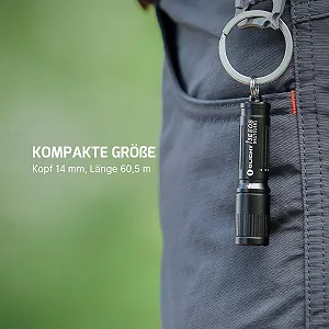 Ліхтар Olight I3E EOS LED Mini з кільцем для ключів 90 люмен synthetic.ua - Фото 1