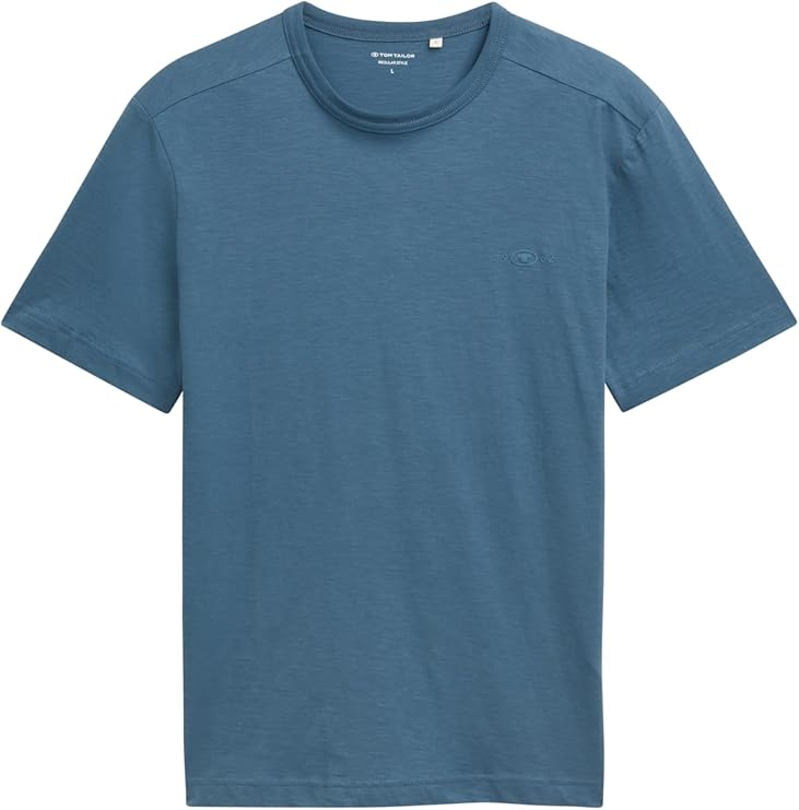 Футболка Basic cotton  1045627-36985 Tom Tailor Темно-синій XL, фото №4