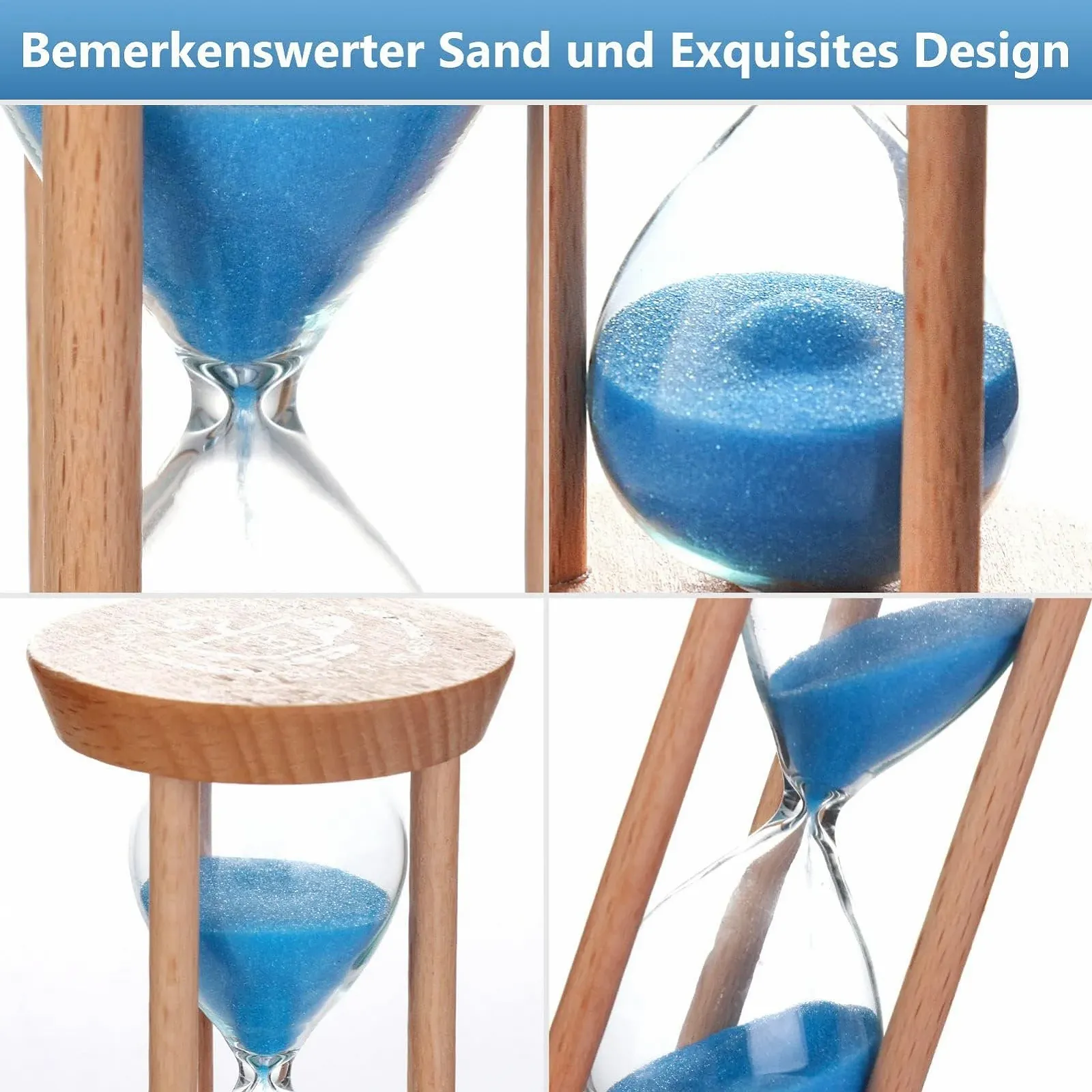 Пісочний годинник Weiye Mini Wooden Sand Timer 1 хвилина Колір дерева, фото №5