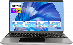 Ноутбук 15.6" Hcjip Intel Celeron N5095 RAM 16GB SSD 512GB Windows 11 (UKR) - Фото 1