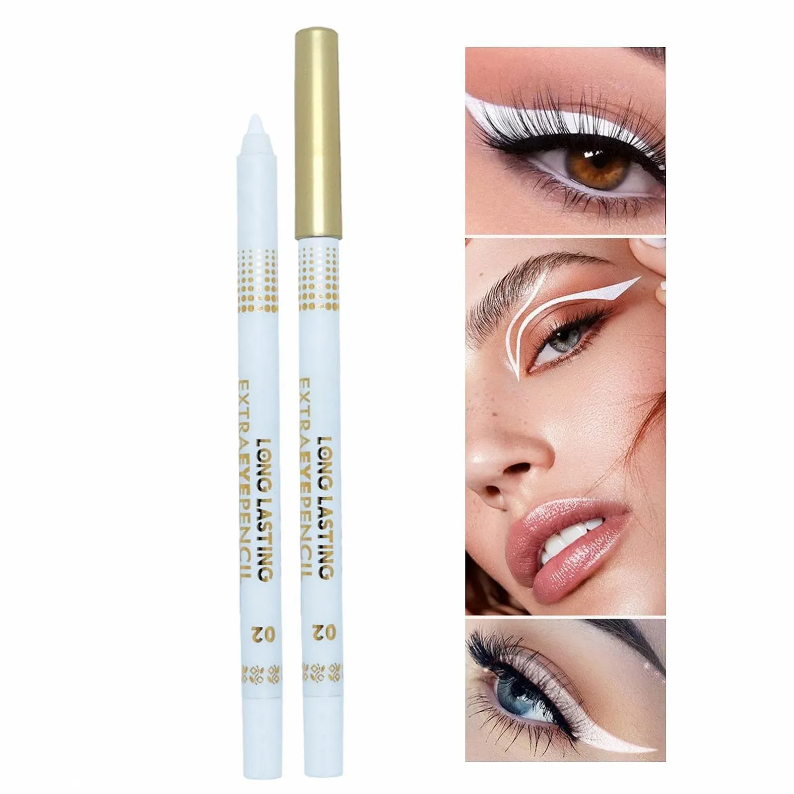 Підводка для очей Fowybe, з блискітками, чорна, водостійка, швидковисихаюча, гелева, фото №5