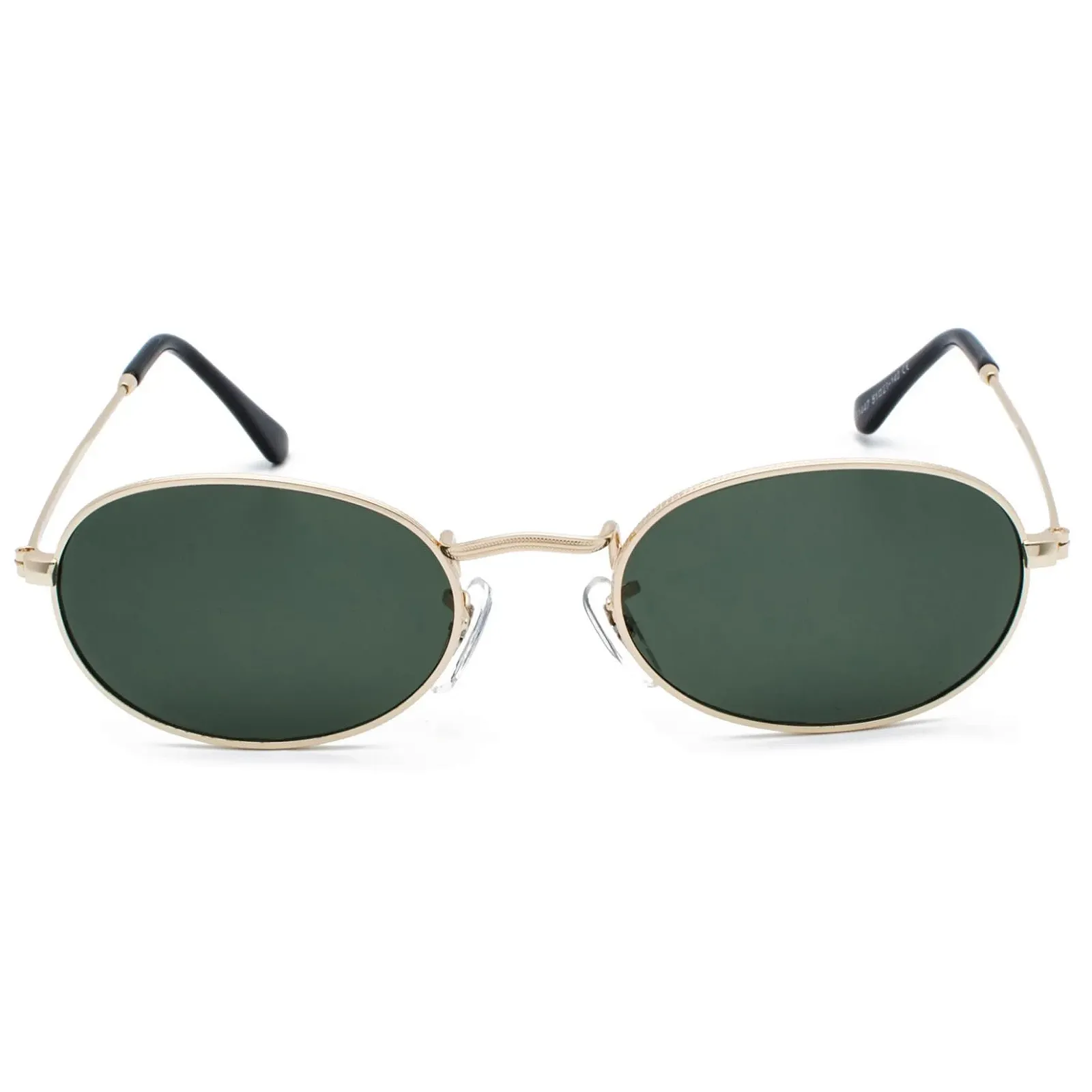 Овальні сонцезахисні окуляри RUNHUIS для жінок і чоловіків, вінтажні, класичні, круглі, з металевою оправою, фото №2