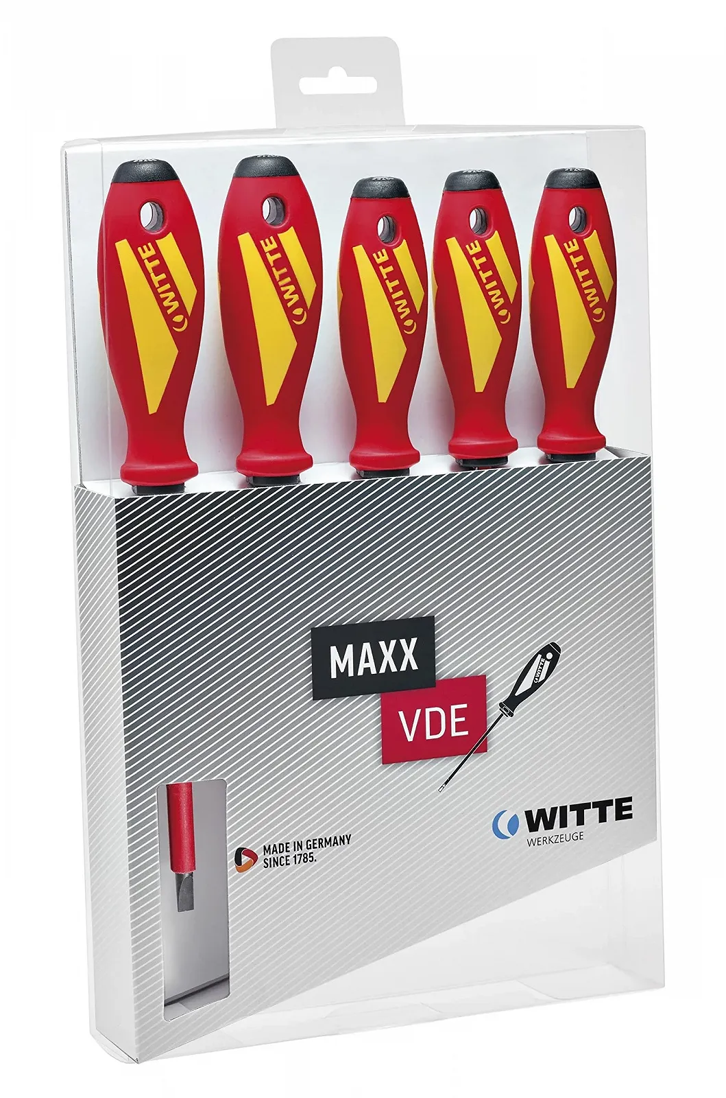 Набір викруток Witte Maxxpro VDE 653747 SB/PH 7 предметів з тестером напруги, фото №1