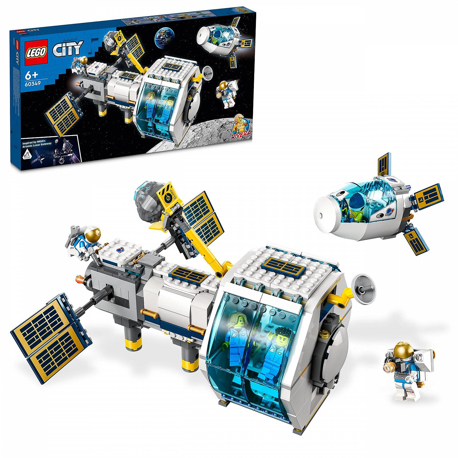 Игрушка LEGO City 60349 Лунная космическая станция из серии NASA с минифигурками астронавтов для детей от 6 лет, фото №1